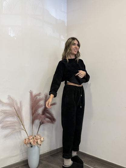 Completo tuta vellutina