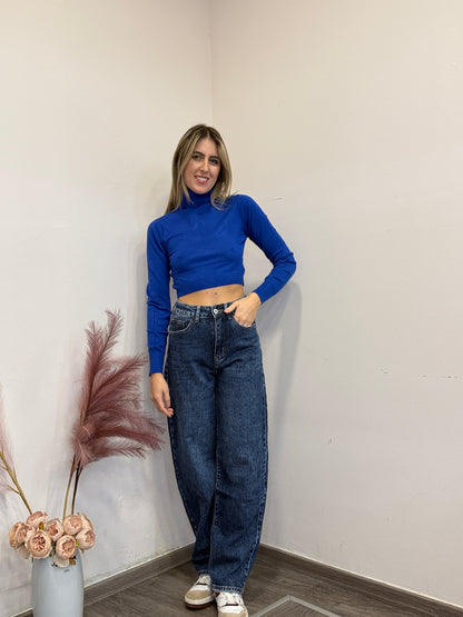 Maglione dolcevita crop