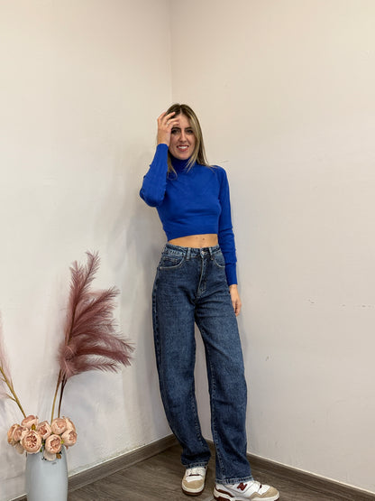 Maglione dolcevita crop