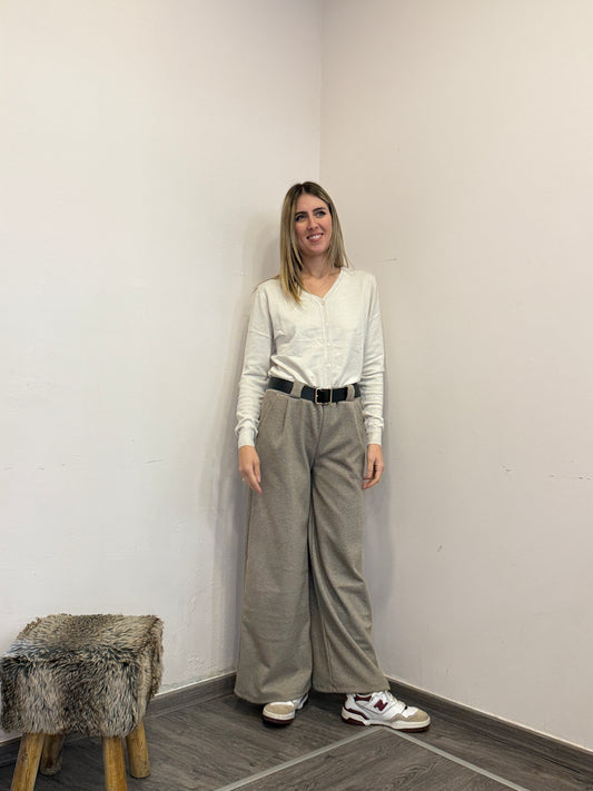 Cardigan con bottoncini scollo V