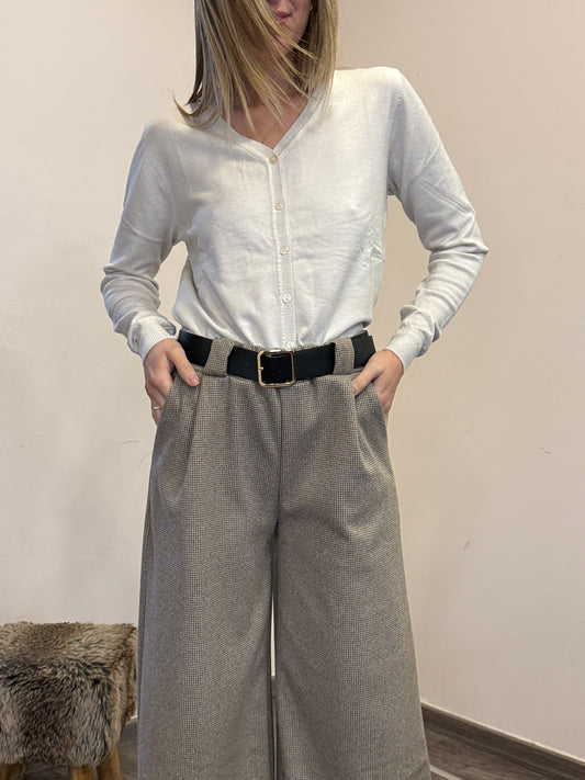 Cardigan con bottoncini scollo V