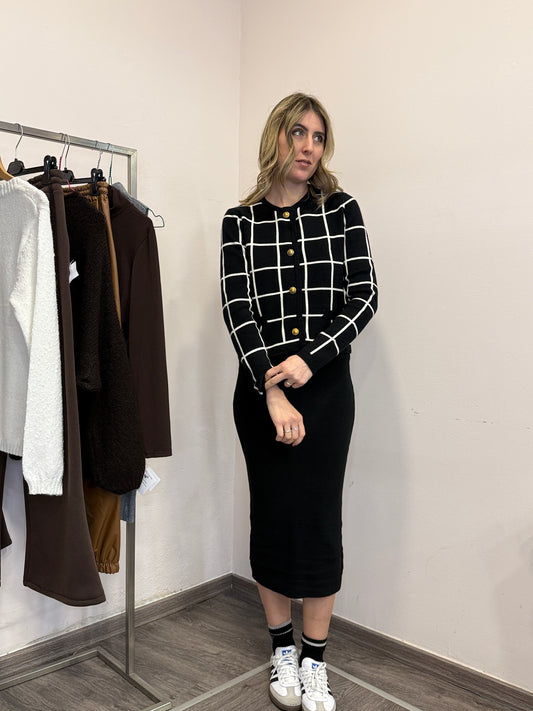 Gonna in maglia midi