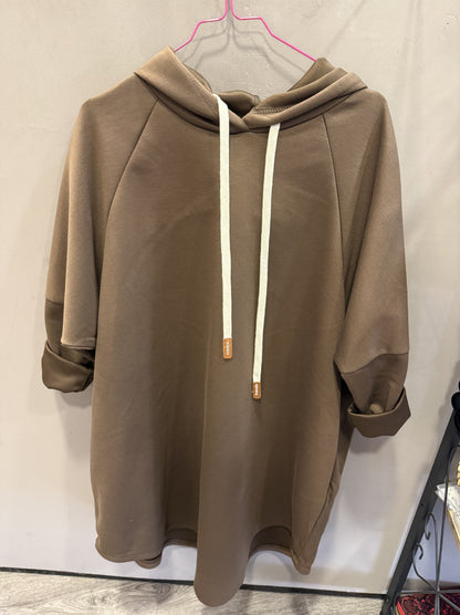 Abito in felpa con cappuccio