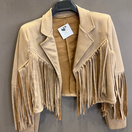 Giacchino frange scamosciato