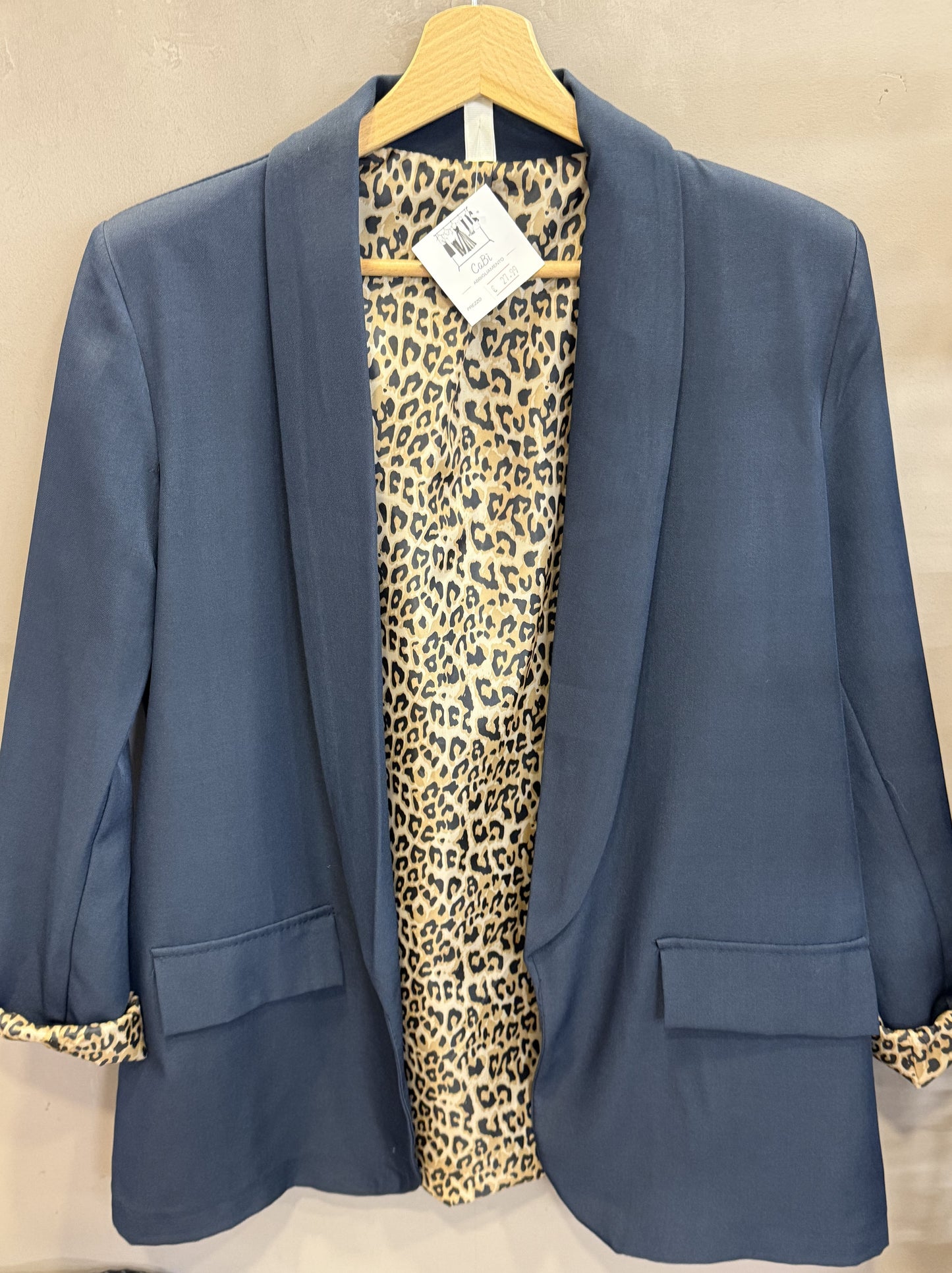 Giacca fodera animalier