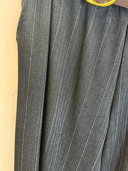 Pantaloni gessati palazzo