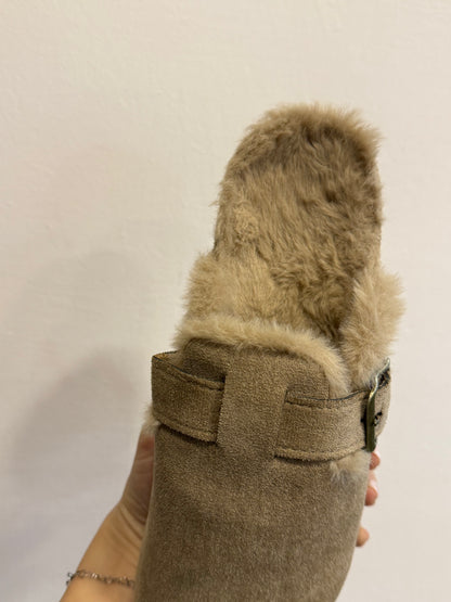 Ciabattina pelo beige