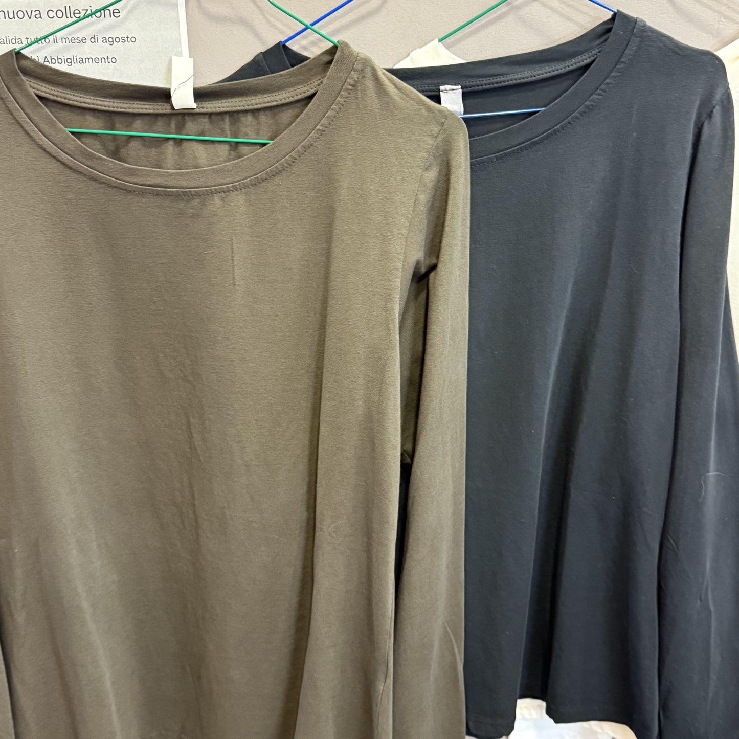 Maglia basica cotone girocollo