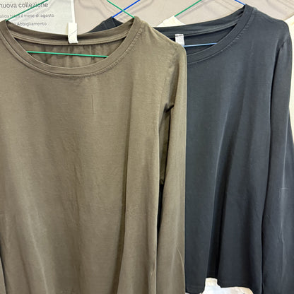 Maglia basica cotone girocollo