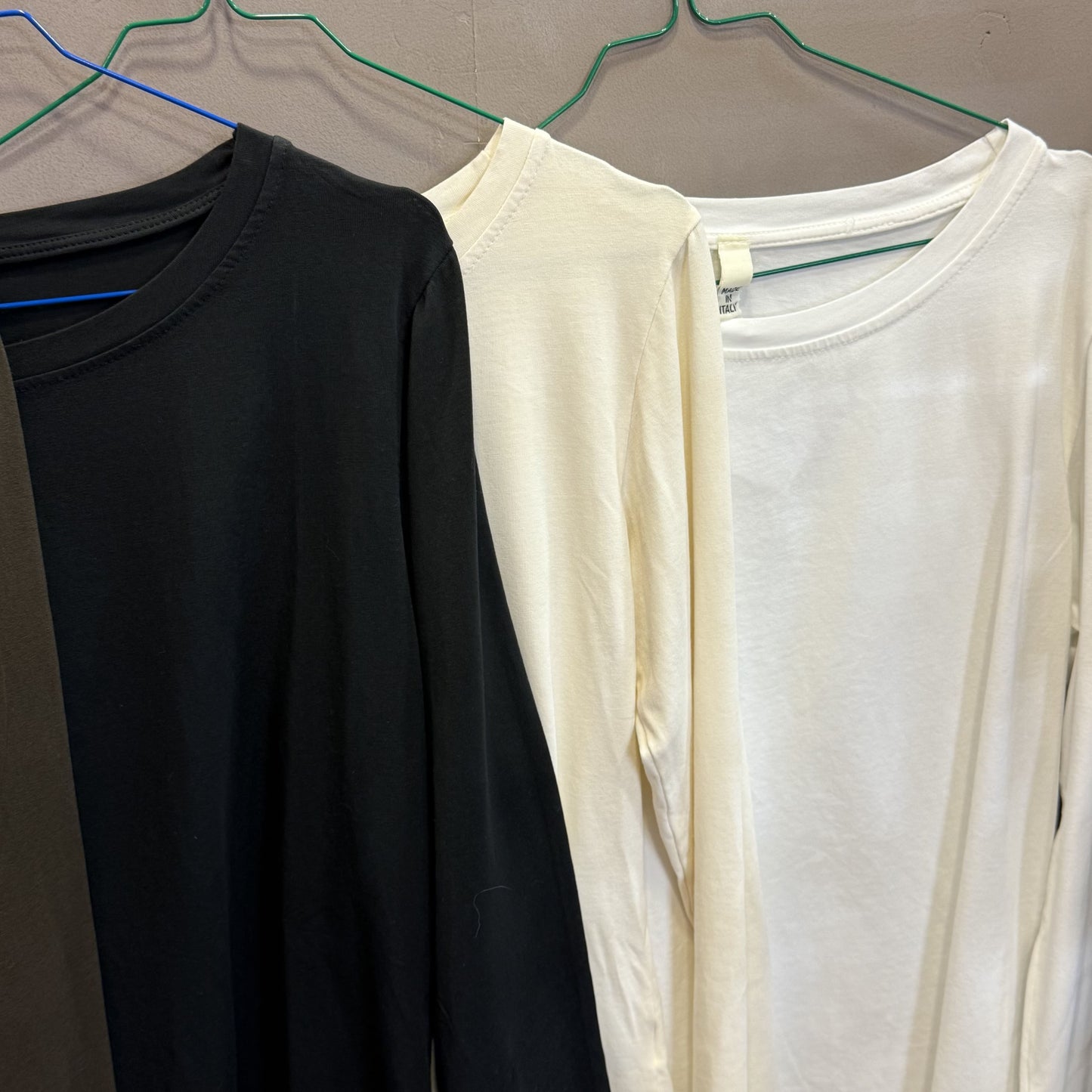 Maglia basica cotone girocollo